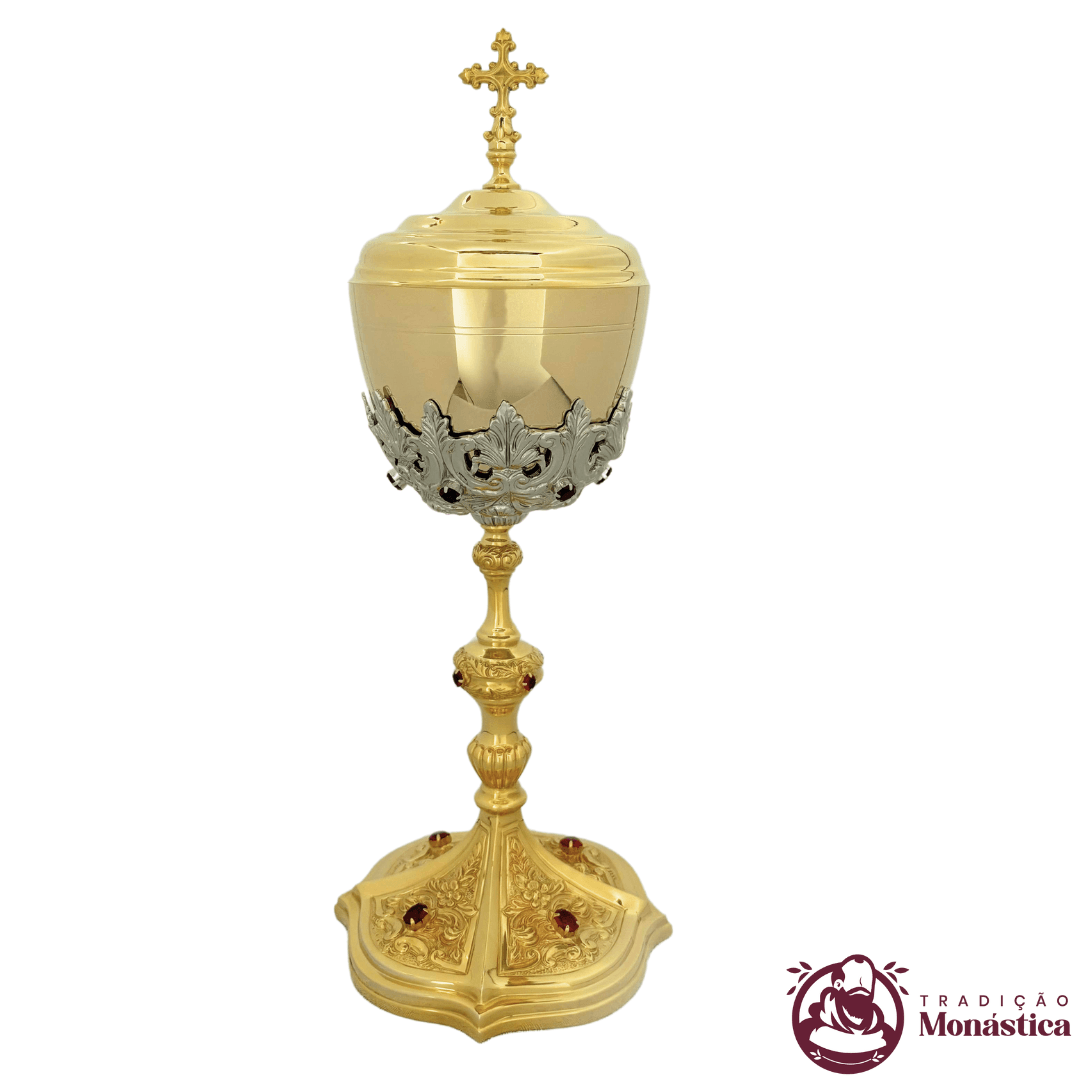 Âmbula Trabalhada com Banho de Ouro - para Igreja Católica Âmbula Trabalhada com Banho de Ouro - para Igreja Católica