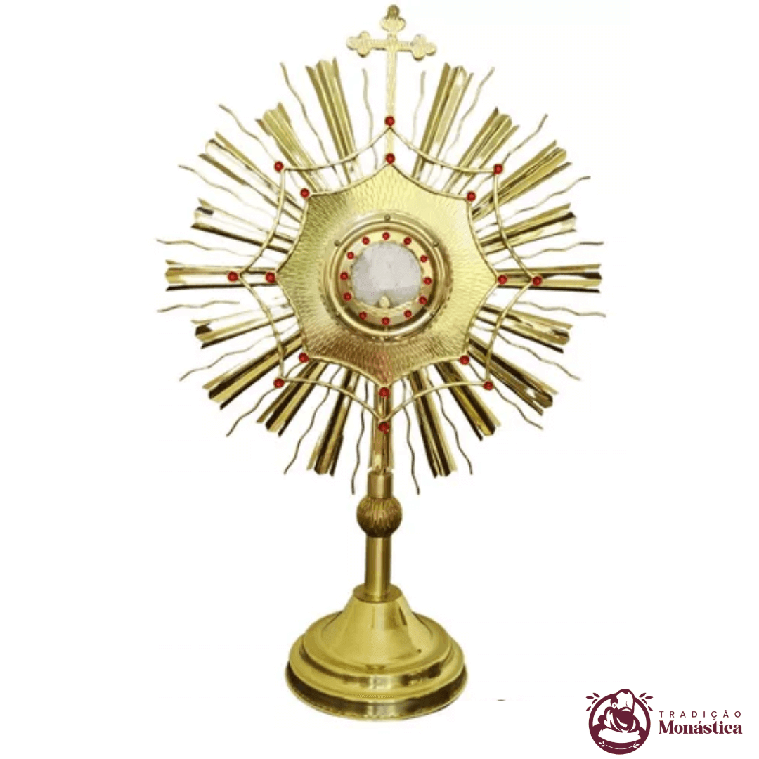 Ostensório Trabalhado Dourado - 70cm Ostensório Trabalhado Dourado - 70cm