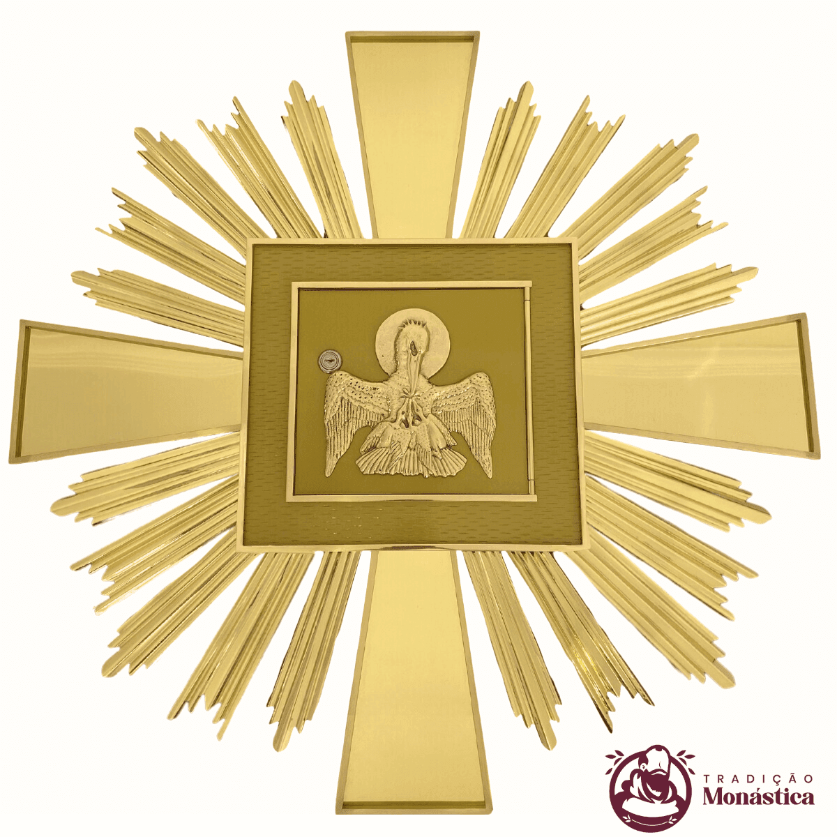 Sacrário Raiado com Aplique Pelicano - para Embutir na Parede Sacrário Raiado com Aplique Pelicano - para Embutir na Parede